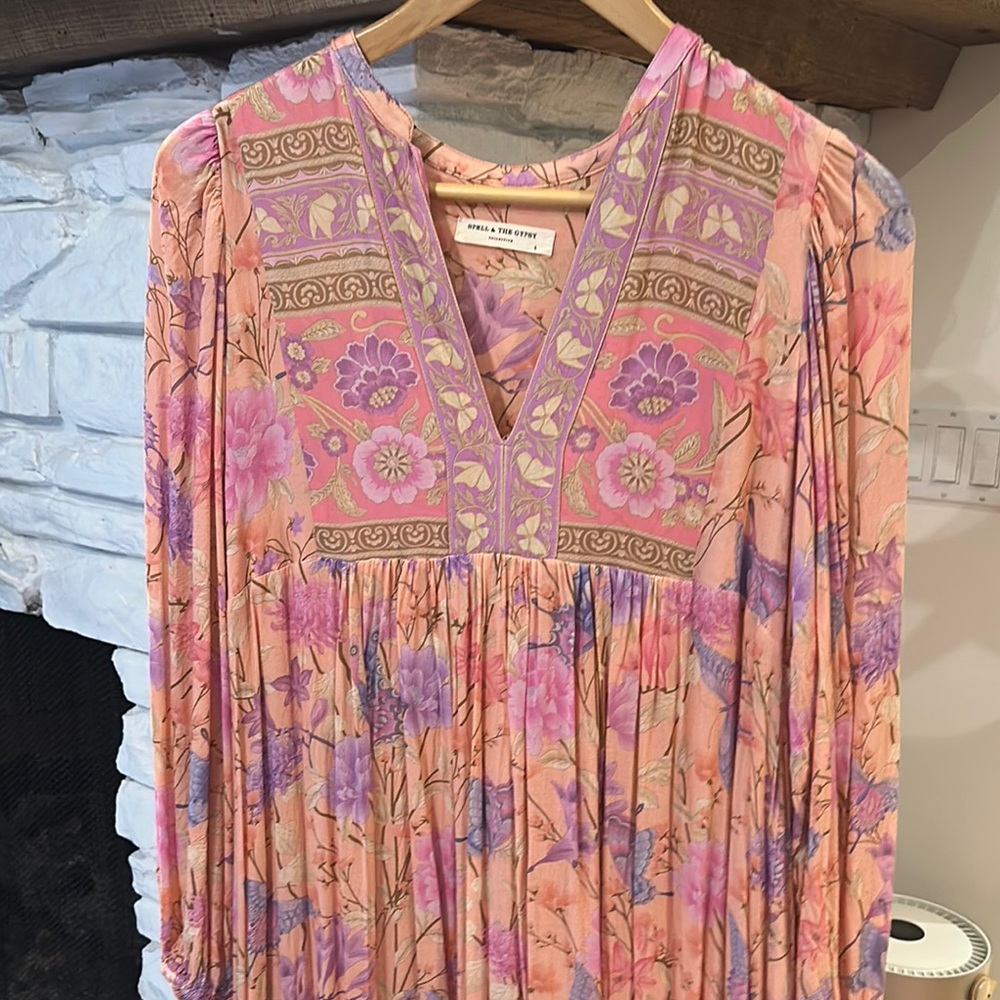 Spell and the Gypsy Pink and Purple Floral Dress. Sold out everywhere.